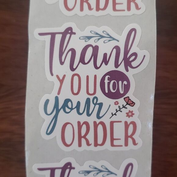 40 PIECE SHIPPING BUNDLE  POLYMAILERS HANDCRAFTED THANK YOU CARDS STICKERS - Picture 4 of 7